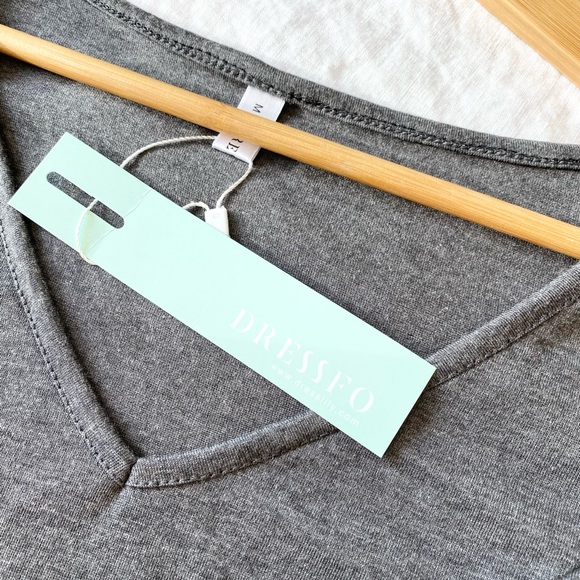 NWT Drawstring Front Cropped Long Sleeve Top - Picture 5 of 6